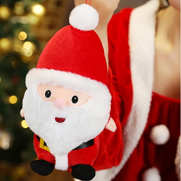 ibasenice 1 Pc Poupée Père Noël Jouets De Noël Décorations De Noël