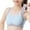 Blue, variant on Girls Soft Training Bras Seamless First Bra Girls Sports Bras Longline Crop - No Pads, Chest Double Lined Blue 10-13Y