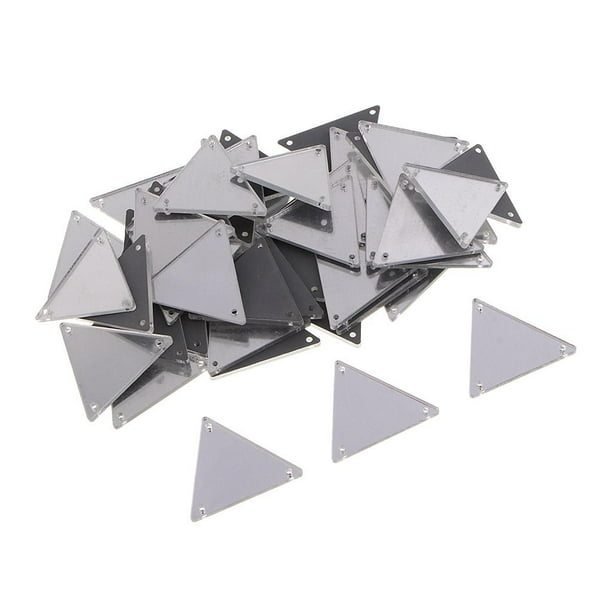 50 piezas de de imitación de acrílico para manualidades con espalda plana, cristales para coser, apliques, , ropa, álbum de recortes, Blanco Baoblaze espalda plana artesanías diamantes de imitación