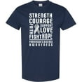 thumbnail image 3 of Inktastic Parkinson Disease Awareness Strength Courage and Support T-Shirt, 3 of 5