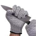 thumbnail image 1 of Security Protection Anti-Cut Gloves Cut Proof Stab Resistant Stainless Steel Wire Metal Mesh Butcher Cut-Resistant Work Gloves ,Superior Grip, 1 of 6