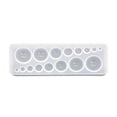 thumbnail image 5 of 5 pc Silicone Molds Resin Casting Molds For UV Resin Epoxy Resin Jewelry Making Round White 135x45x13x5mm Inner Diameter: 4mm 6mm 8mm 10mm 12mm 16mm 20mm & 22mm, 5 of 6