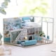 thumbnail image 4 of Casa de muñecas en miniatura miniatura hecha a mano 863g DIY Mini casa para apartamento artesanía hecha a mano con decoración de luz LED ANGGREK Otros, 4 of 8