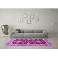 thumbnail image 3 of Ahgly Company Indoor Rectangle Abstract Purple Modern Area Rugs, 4' x 6', 3 of 4
