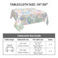 thumbnail image 7 of Wukai Colorful Butterfly Waterproof Tablecloth for Kitchen Dining, Fits Square Tables for 2-4 Seats -60"x60", 7 of 7