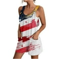 thumbnail image 1 of Besolor Womens Independence Day Rompers Jumpsuits Sleeveless Summer Scoop Neck Tank Top Short Pants Overalls, 1 of 5