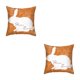 thumbnail image 2 of Moyic Funda de almohada Estilo simple Dormitorio Suministro Ropa de cama Fundas de cojines Sofá Accesorio Varios patrones Estilos modernos ocho 21CR27 2piezas, 2 of 6