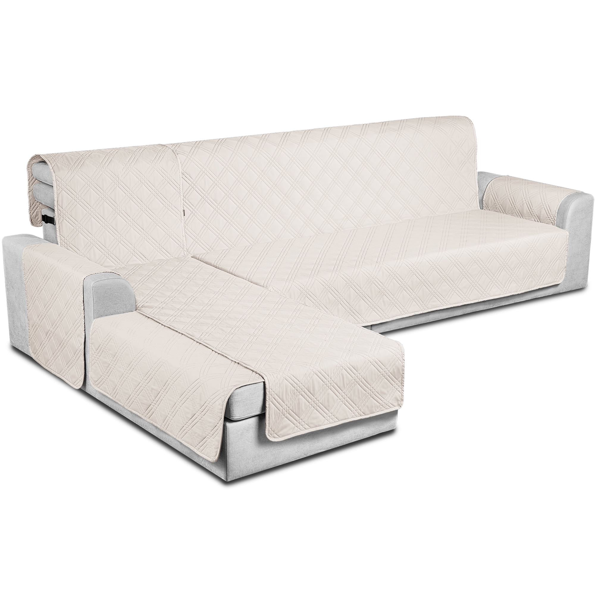 TAOCOCO Sectional Couch Cover Reversible Quilted Sofa Slipcovers L