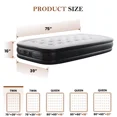 thumbnail image 3 of Air Mattress, Inflatable Blow Up Airbed High Capacity Pump Non-Slip Bottom, 18 Inch, Twin, 3 of 7