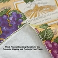 thumbnail image 5 of Colorful Wine Cellar and Grape Theme 52 x 70 inch Rectangle Flannel Backed Vinyl Dining Tablecloth, 5 of 9