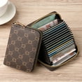 thumbnail image 1 of Zipper Around Credit Card Holder, Mini Printed Clutch Coin Purse, Portable Card Wallet With Multi Card Slots, 1 of 6