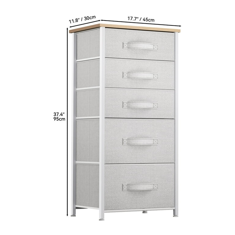 YINTATECH 5-Drawer Dresser - Fabric Storage Tower, Room