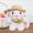 White, variant on Nsxcdh Cute Pudding Rabbits Plushs Doll Wearing Hat Little White Rabbits Easter Little Rabbits