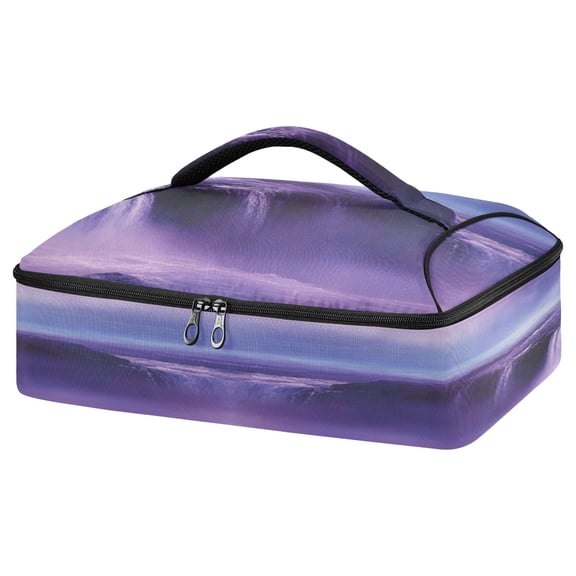 Casserole Carrier Bag Portable Casserole Travel Carry Bag for Outdoor Picnic Camping The Purple Water