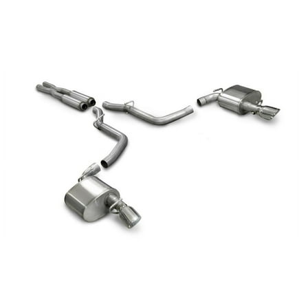 CORSA Performance Xtreme Cat-Back Exhaust, Polished, 6.1L V8, for 2005-2010 Dodge Charger SRT-8