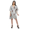 thumbnail image 3 of Moomaya Printed Bikini Cutwork Lace Caftan Kaftan Dresses For Women Plus Size, 3 of 6