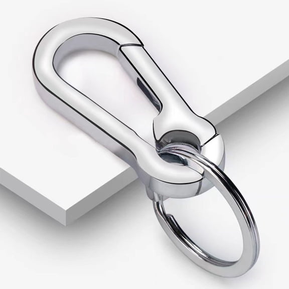 Chrome Metal Spring Steel Pull Chain Keyring Keychain Key Chain Pendant Key SG