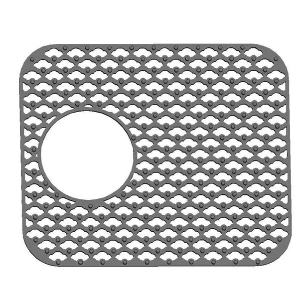 Sink Mats for Stainless Steel Sink Silicone Dish Drainer Mat Rack with