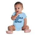 thumbnail image 4 of Milk Snuggle Nap Repeat Babes Routine Romper Boys or Girls Infant Baby Brisco Brands 12M, 4 of 6