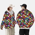 thumbnail image 6 of Sigee Easter Eggs2 Print UPF50+ Men's Sun Protection Hoodie Shirt SPF UV Shirt Long Sleeve Fishing Outdoor Lightweight, S-3XL, 6 of 9