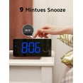 thumbnail image 6 of Super Loud Alarm Clock for Heavy Sleepers Adults,Digital Clock with 7 Color NightLight,Adjustable Volume,Dimmer,USB Charger,Small Clocks for Bedrooms,Ok to Wake Up for Kids,Teens (White+RGB), 6 of 6