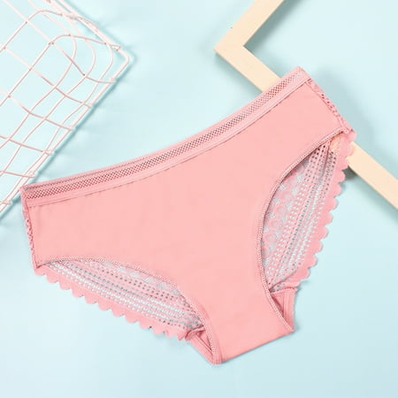 

KaLI_store Womens Underwear Seamless Women s Sexy Lace Cheeky Thong Underwear Nylon Hipster See Through Panties Womens Panties Plus Size