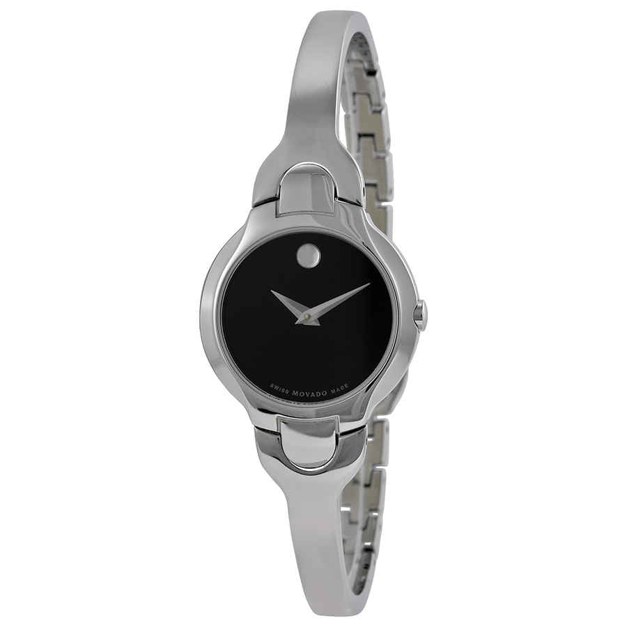 movado stainless steel sapphire crystal watch