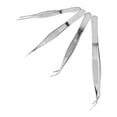thumbnail image 5 of Soimiss Tweezer Set Stainless Steel Curved Serrated Tip for Home Repairs 4Pcs, 5 of 8