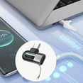 thumbnail image 4 of Adaptador de Tipo C A Tipo C de 120 W con Codo y Pantalla Digital, Adaptador USB C, Convertidor de Tipo C de Carga Rápida, Color Gris, 4 of 5
