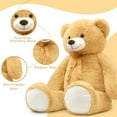 thumbnail image 6 of MorisMos Giant Teddy Bear 51'' Stuffed Animal Soft Big Teddy Bear Plush Toy, 6 of 8