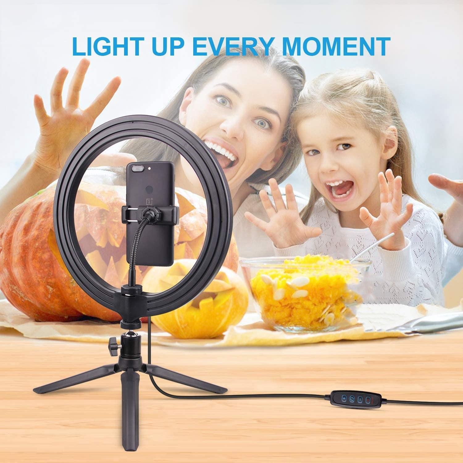 2 Pack 10" Selfie Ring Light with Tripod Stand & Cell Phone Holder