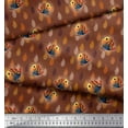 thumbnail image 3 of Soimoi Velvet Fabric Feather & Bird Cartoon Print Sewing Fabric Yard 58 Inch Wide, 3 of 3