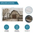 thumbnail image 6 of Farmhouse Wood Barn Placemats Set of 2, Vintage Country Rustic Farm Cabin Washable Wipeable Table Mats for Dining Tables, Indoor Outdoor Kitchen Place Mats for Holiday Party Table Decor, 6 of 9