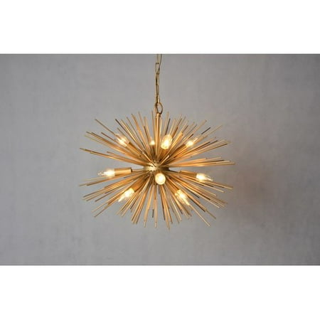 12 Light Chandelier in Gold finish