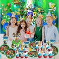 thumbnail image 3 of Zelda Party Supplies Birthday Balloons Plates Decoration Cake Topper Decor Tableware Banner Backdrop, 3 of 7