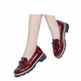 thumbnail image 3 of Women's Casual Shoes Casual Comfortable Leather Loafers With Bowknot Tassel Design For Everyday Wear, 3 of 7