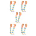 thumbnail image 1 of Sonducket 1 par de calcetines a rayas hasta la rodilla transpirabilidad calcetín fácil de combinar calcetín botas medias para disfraz de fiesta Type2 NO2 Sonducket CBP288835, 1 of 6