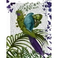 thumbnail image 2 of Fab Funky 15x18 White Modern Wood Framed Museum Art Print Titled - Fantasy Parrot 1, 2 of 4