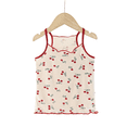 thumbnail image 2 of LYMAYTER 3-14Y Toddler Kids Girls Summer Sleeveless Camisole Lightweight Cartoon Print Spaghetti Strap Tank Top, 2 of 8