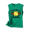 thumbnail image 4 of Birdeem Womens Summer Baseball Printed Sleeveless Round Neck Tank Top Round Neck Tank Top, 4 of 12