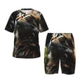 thumbnail image 1 of Fotbe Realistic Style Cute Cat Pijama Estampada de 2 Piezas para Niños – Ropa de Dormir de Manga Corta Cómoda para Niños y Niñas, Camiseta y Shorts de Algodón-Small, 1 of 6