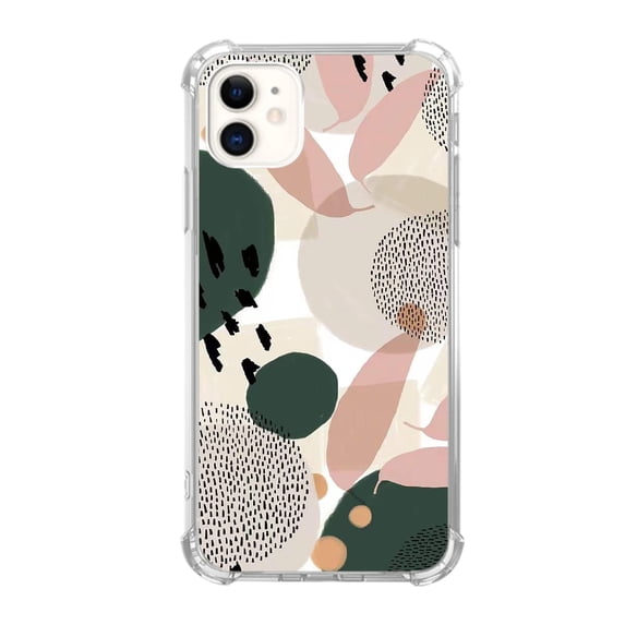 Minimalist Green Art Case Compatible with iPhone 11,Unique Art Design TPU Bumper Cover Case