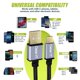 thumbnail image 5 of Cable USB-C GEARit, paquete de 6, 0,9 m/1,8 m/3 m, carga rápida, 5 of 7