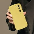 thumbnail image 2 of Wave Frame Case for Samsung Galaxy S20 FE 5G Phone Case,Cute Wave Frame Slim Fit Shockproof Phone Bumper Cover Soft Pretty Curly Wavy Case Anti-Scratch TPU Case - Yellow, 2 of 14