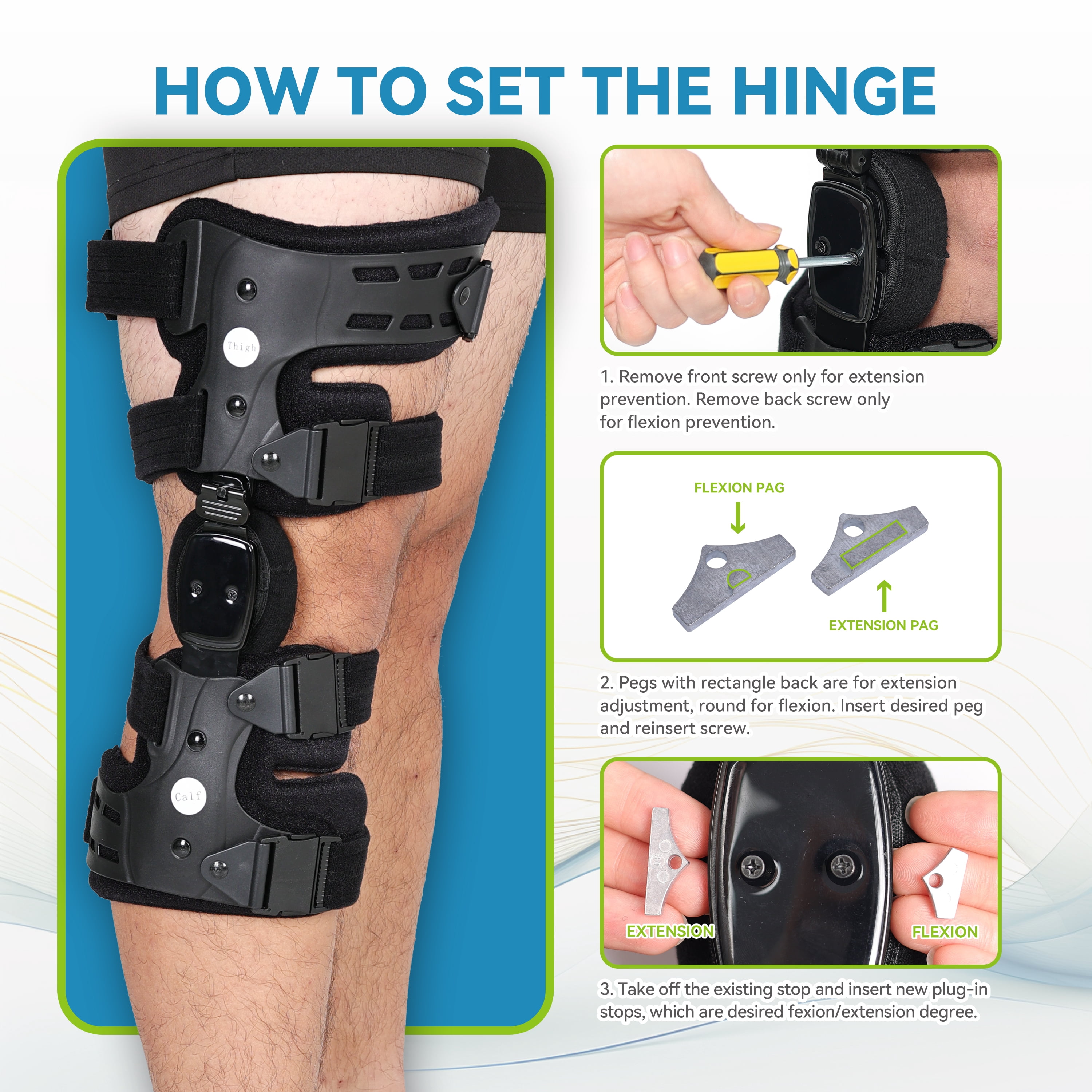 OA Unloader Knee Brace for Arthritis Pain Relief, Adjustable Support for Men & Women, Medial Stability for Bone-on-Bone (Right)