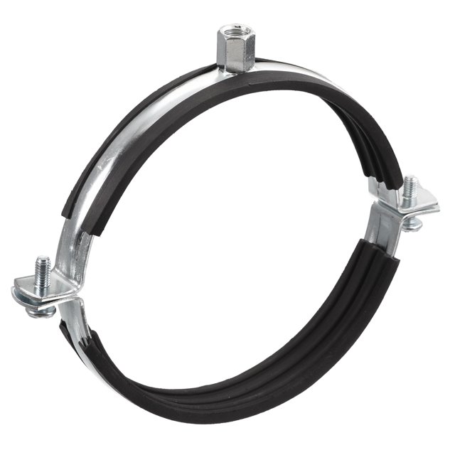 Unique Bargains 140mm Rigid Pipe Strap Clamps, Pipe Bracket Tube Clips 1 Pack