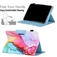thumbnail image 4 of Universal 10" Tablet Case Flip Painted Leather Folio Stand Cover For iPad 9.7/Samsung Tab A 10.1/Amazon Fire HD 10.1/ iPad 10.2 and More 9.5-10.5 inch Tablet,Colorful Painting, 4 of 5