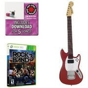 Rock Band 3 W Red Mustang Guitar & Dlc (Xbox 360)