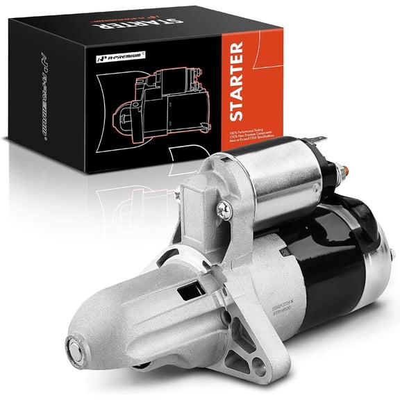 A-Premium Starter Motor Compatible with Mazda RX-7 1986-1991 R2 1.3L Turbocharged, 12V 1.2KW 13Teeth Counter Clockwise, Replace# M001T70881, N31818400, N31818400A