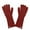 Wine, variant on Winter Waterproof Ski Snow Warm Gloves for Women Men Can Play Mobile Phone Knitted Winter Cycling Warm And Fleece Thick Long Version Exposed Two-finger Gloves Christmas Gift